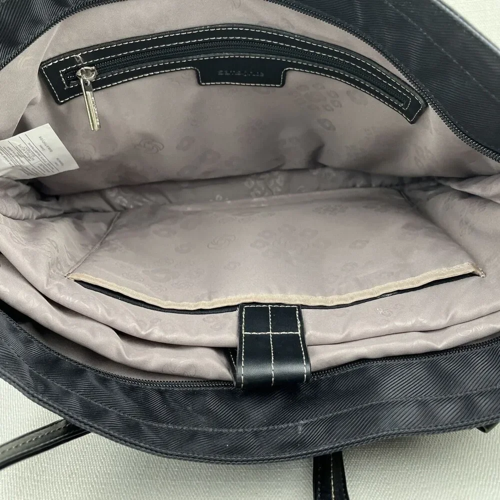 Samsonite Laptop‎ Bag Padded Tote Purse Carry-On Black Top Handles- Read